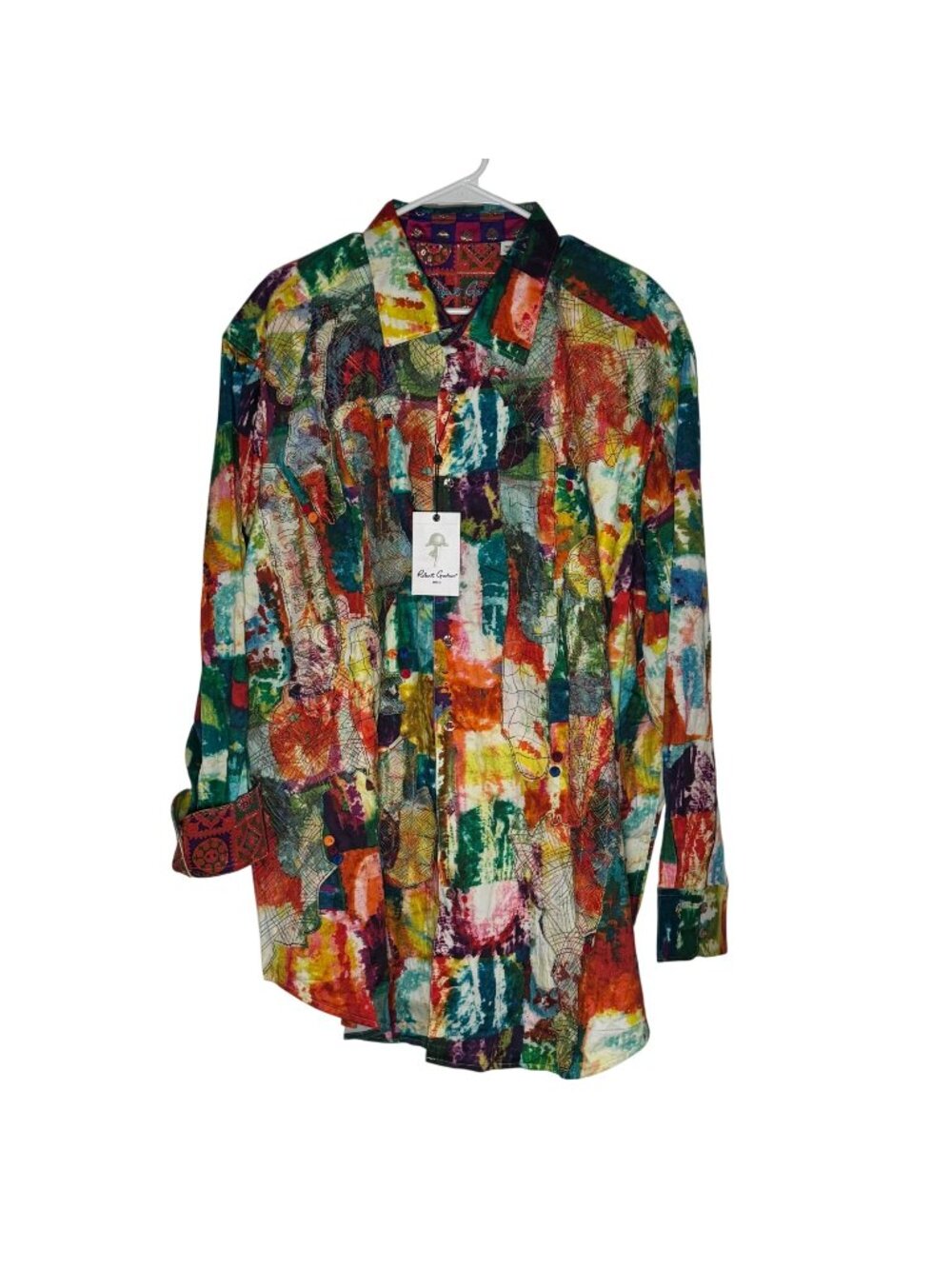 Robert Graham The Dorce Abstract Embroidered Shirt Limited Edition Size 3XL NWT